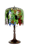 Limited Edition@Art Deco Grape Style Tiffany Stained Glass Table Lamp