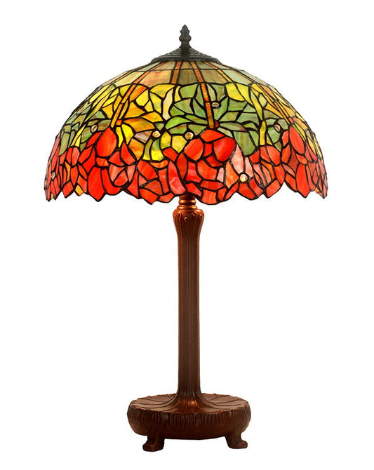 Legend Collection@Large 16" Water Lily Stained Glass Tiffany Table Lamp