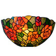 Elegant Rose Style Tiffany Wall Sconce