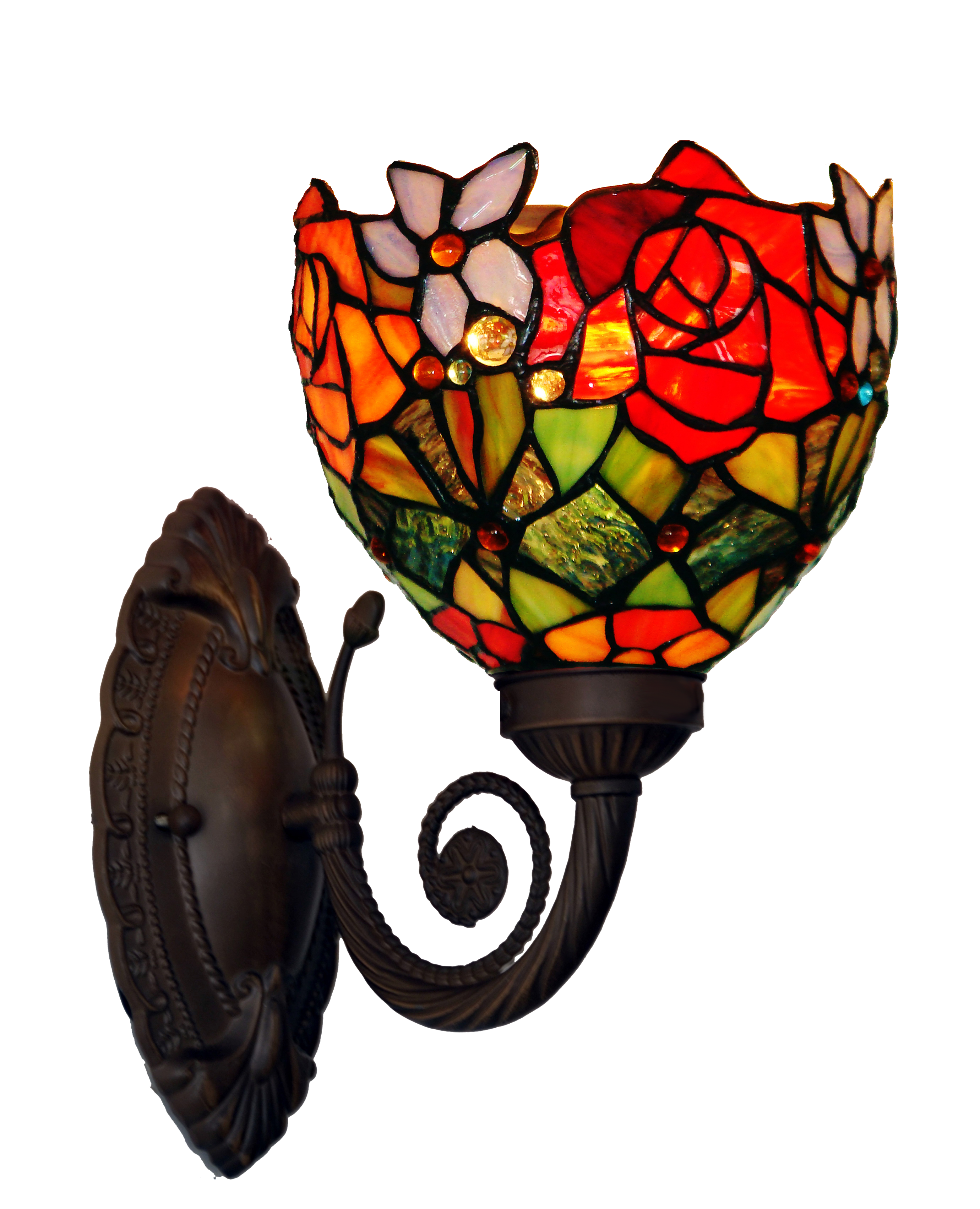 Floral Red  Tiffany Wall lights Up lights wall Sconce