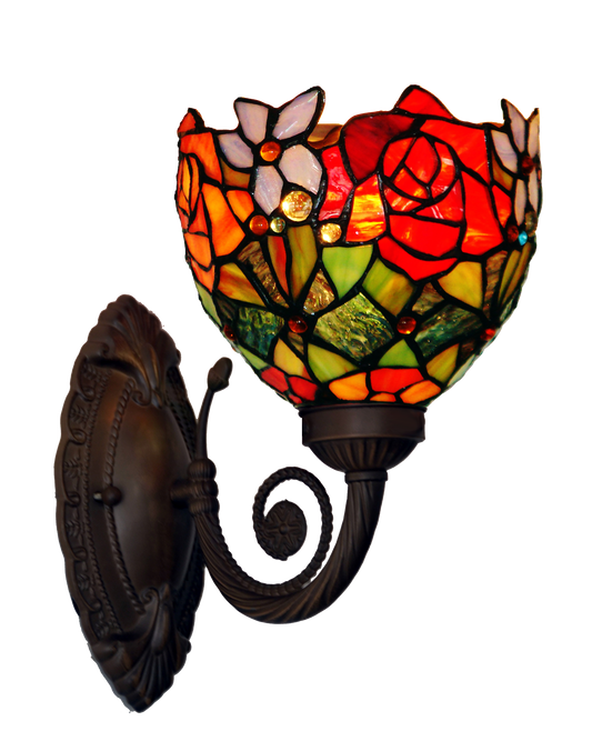 Floral Red  Tiffany Wall lights Up lights wall Sconce