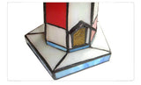 Lighthouse Tiffany Leadlight Art Deco Stained Glass Accent Lamp