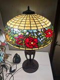 Huge 20” inches  Reproduction Flower Table Lamp