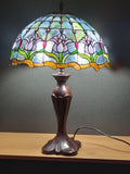 Large 16" Tulip Style Leadlight Stained Glass Tiffany Table Lamp