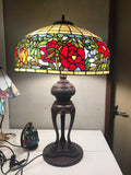 Huge 20” inches  Reproduction Flower Table Lamp